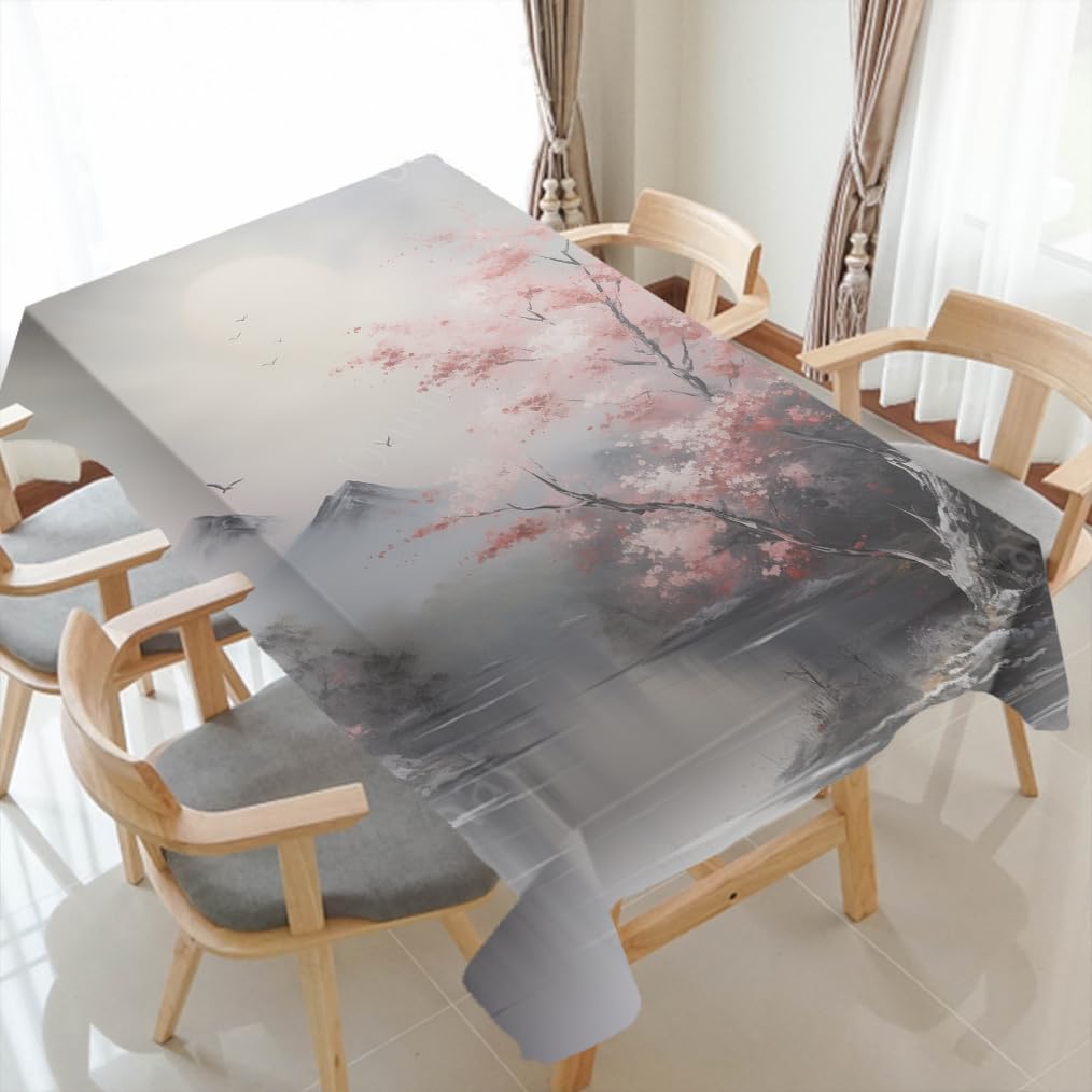 Amazon.com: Dunmat Abstract Misty Mountain Tablecloth Table Covers