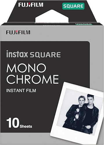 Miniatura 4 de Fujifilm Álbum de fotos Instax Square – Gris grafito y película Fujifilm Instax Square Monocromática – Paquete de 10 exposiciones