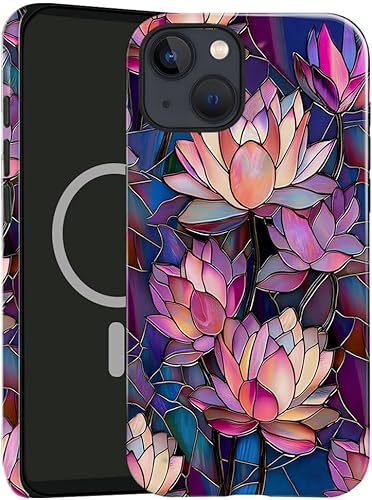 Miniatura 8 de Funda TnXee Compatible con iPhone 14, Compatible con MagSafe, Funda Híbrida de 2 Capas con Protección Anti-Caídas y Brillante para Niñas y Niños,