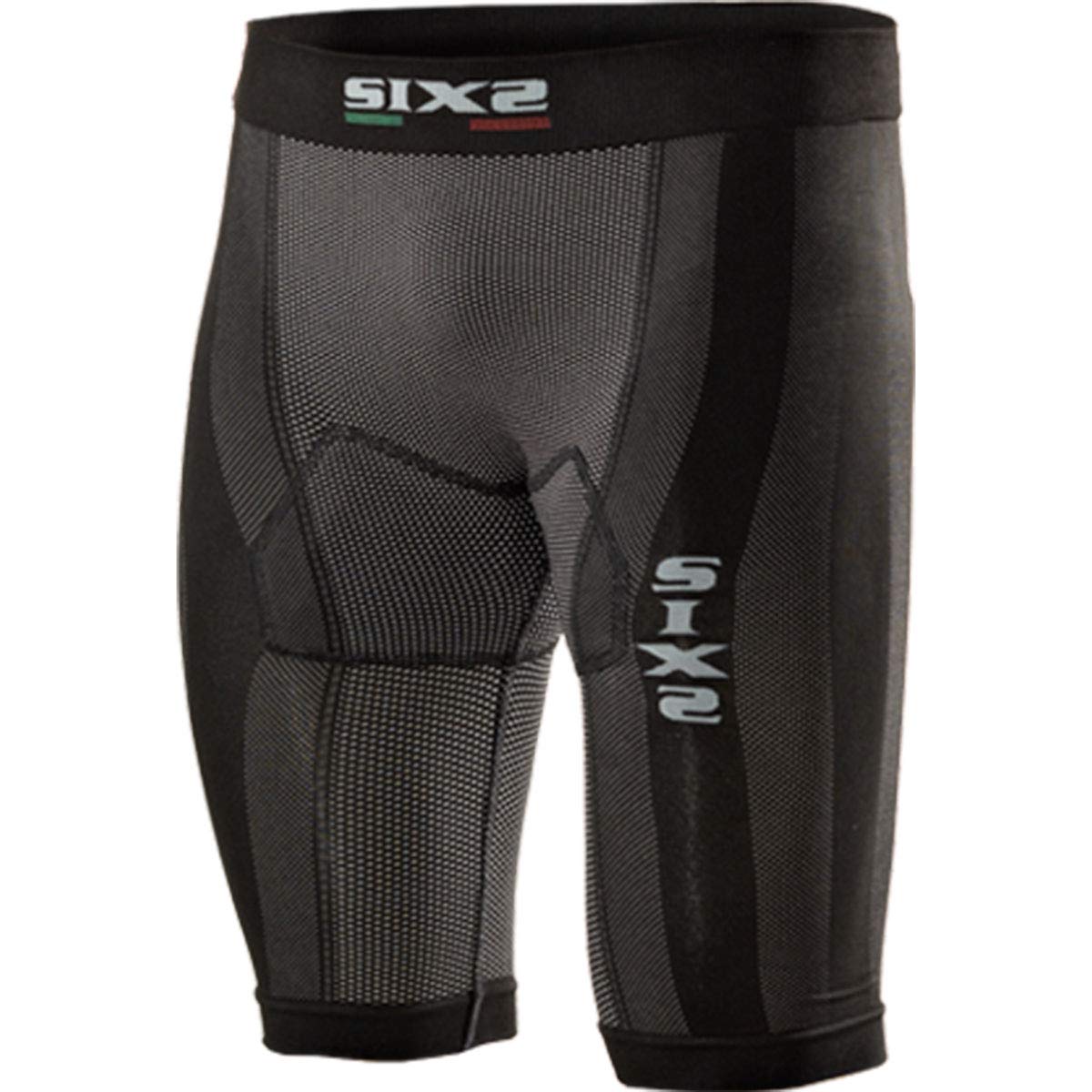 SIX2 Gambale Corto all Black-L/XL Unisex Adulto