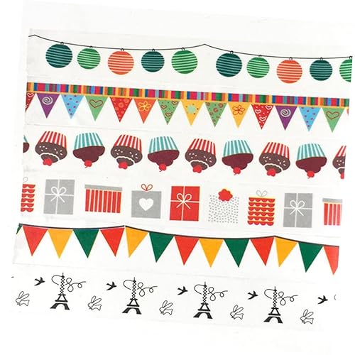 Miniatura 4 de 12 rollos de cinta washi manualidades pegatinas de Navidad pegatinas de pared de Navidad Juego de cinta de papel japonés Washi Tape Near Me