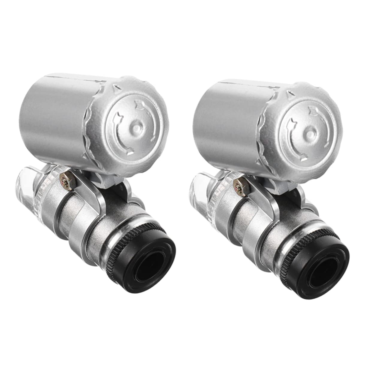 Hemobllo Mini Camera 2pcs Jewelry Microscope Hand Held Microscope Pocket Microscope Takmly Microscope Pocket Magnifier with Light Microscope for Phone Microscopio Abs Eyepiece Cell Phone