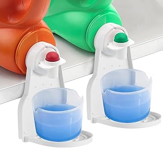 Suporte para detergente lavanderia | 2 peças bandeja apanhadora sabão lavanderia - Suporte copo para amaciante tecido para lavanderia, sem mais vazamentos e sem mais derramamentos