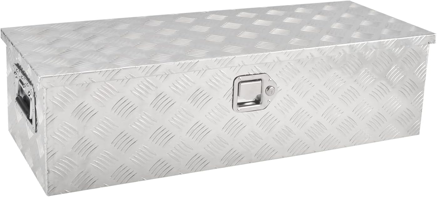 ESRKHOW 39 inch Aluminum Tool Box,Heavy Duty Metal Tool Box