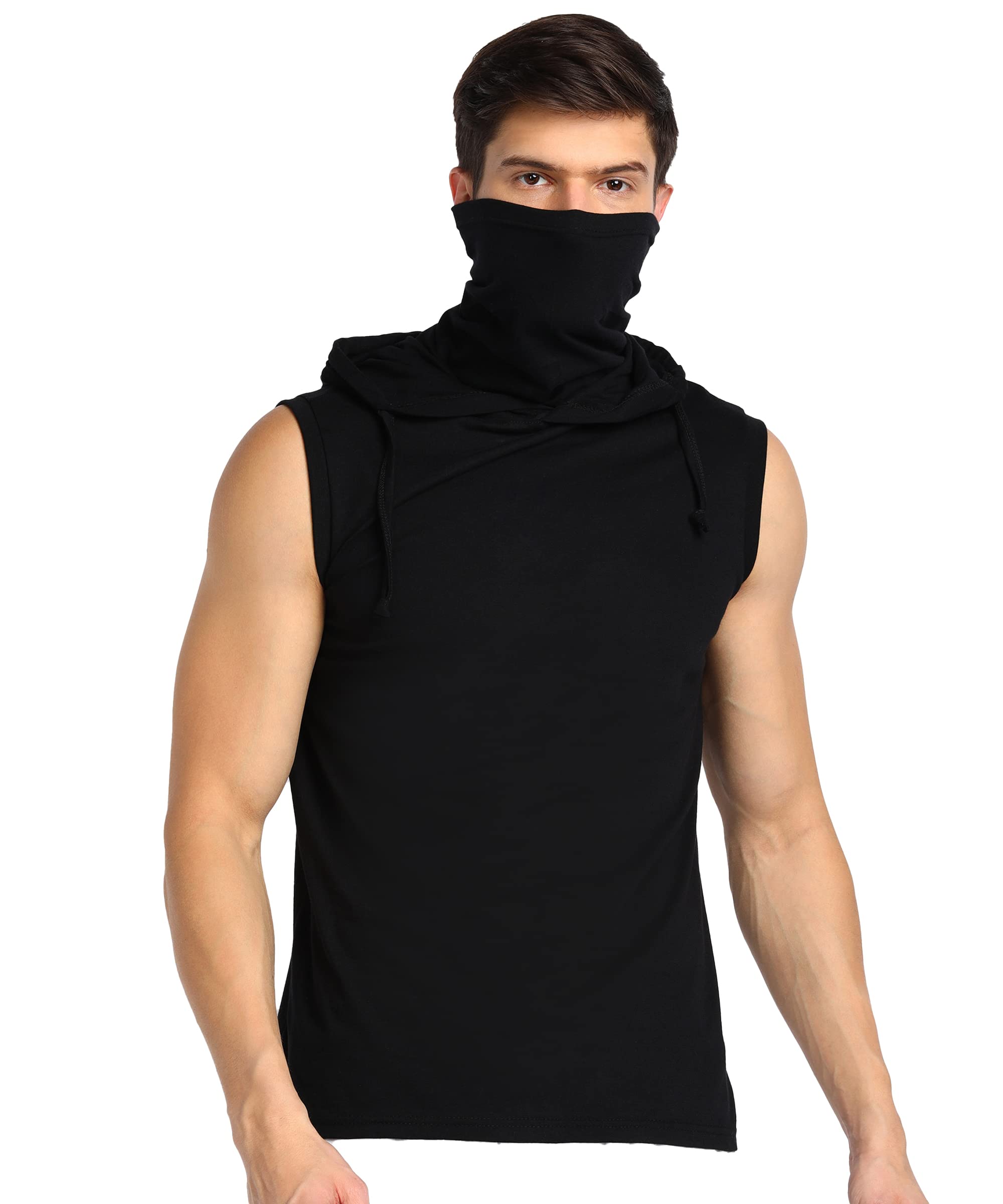 Rock Paper Scissorsmens Hoodie Tank Top Gym Hoodie With Mask - Main Image