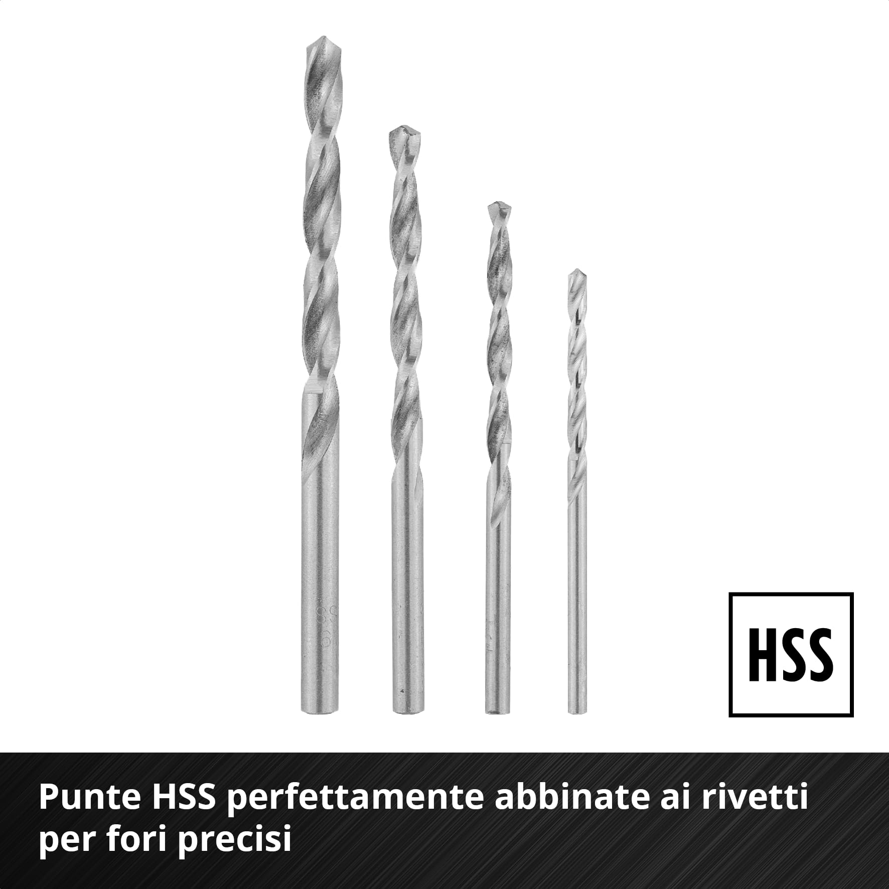 Einhell Pinza Rivettatrice Set 100 Rivetti 4 Ugelli Valigetta