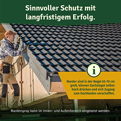 Veddelholzer Marderspray für Auto, Dachboden & Garage | 400 ml | Sofortiger & Langfristiger Schutz für Marder und Objekte durch effektive Marderabwehr | Marderschreck Made in Germany