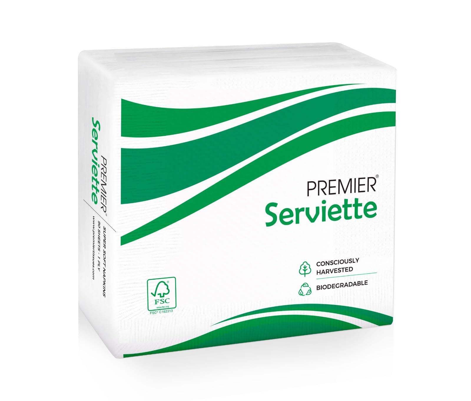 Premier Tissue Paper Serviettes (90 Sheets) | Soft & Absorbent Disposable Napkins | Premium White Dining Tissues for Home & Parties-image-31