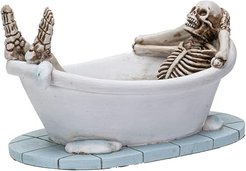 Miniatura 2 de Pacific Giftware Life After Death Skull in the Bath Tub After Life Collection - Figura de resina para decoración del hogar