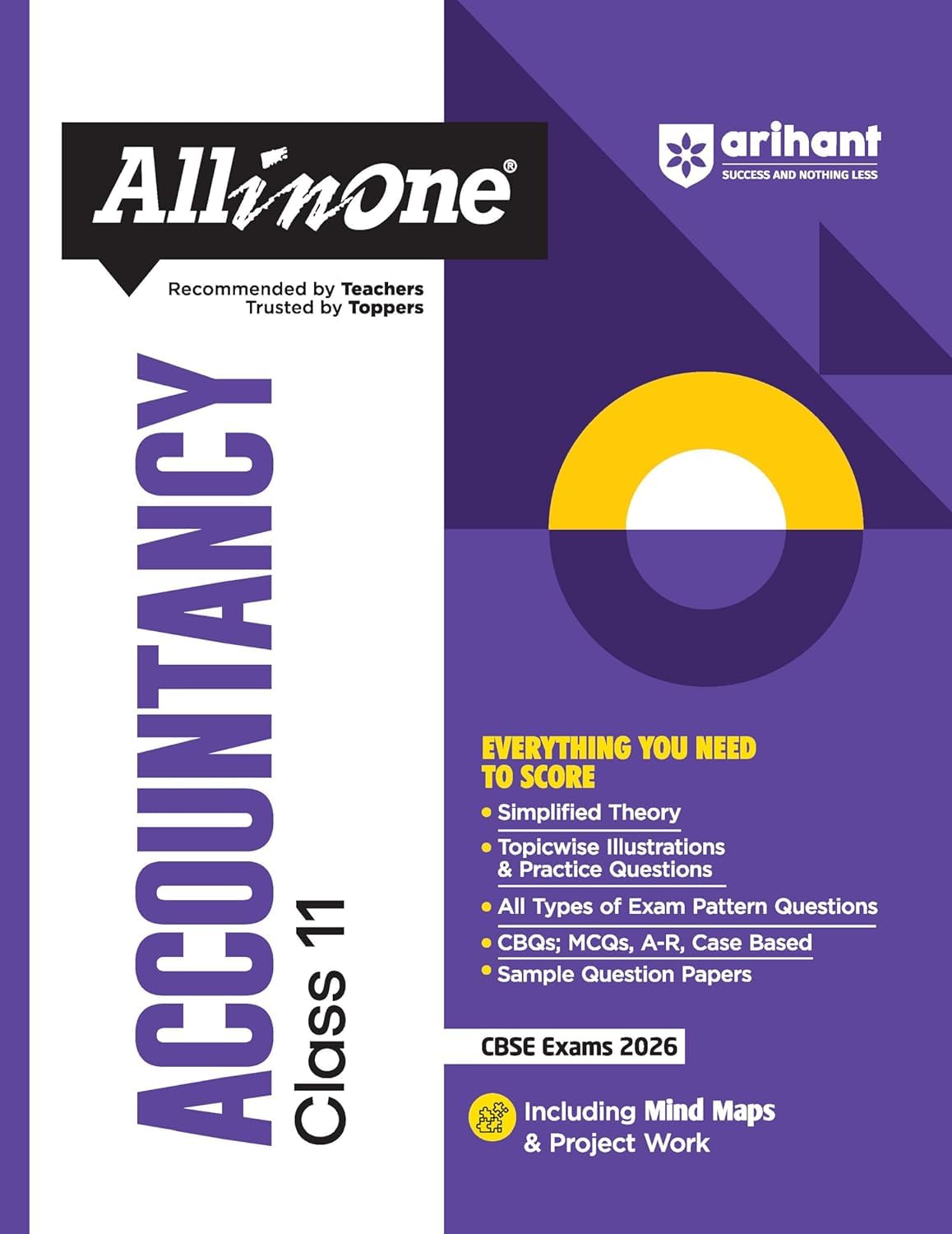 Arihant All in One Accountancy Class 11 Guide Book, CBSE Exams 2026, with Practice Questions, Sample Papers and Mind Maps NEW EDITION 2026 Paperback – 31 March 2025