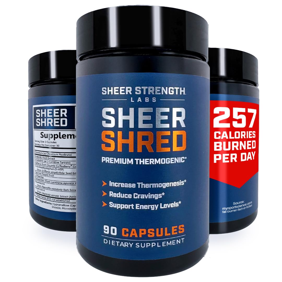Thermogenic Capsaicin & L-Carnitine Premium Supplement for Men, Jitter-Free Blend of Capsaicin, Rauwolscine, Forskohlii, L-Carnitine & L-Theanine Supplement - 30SV