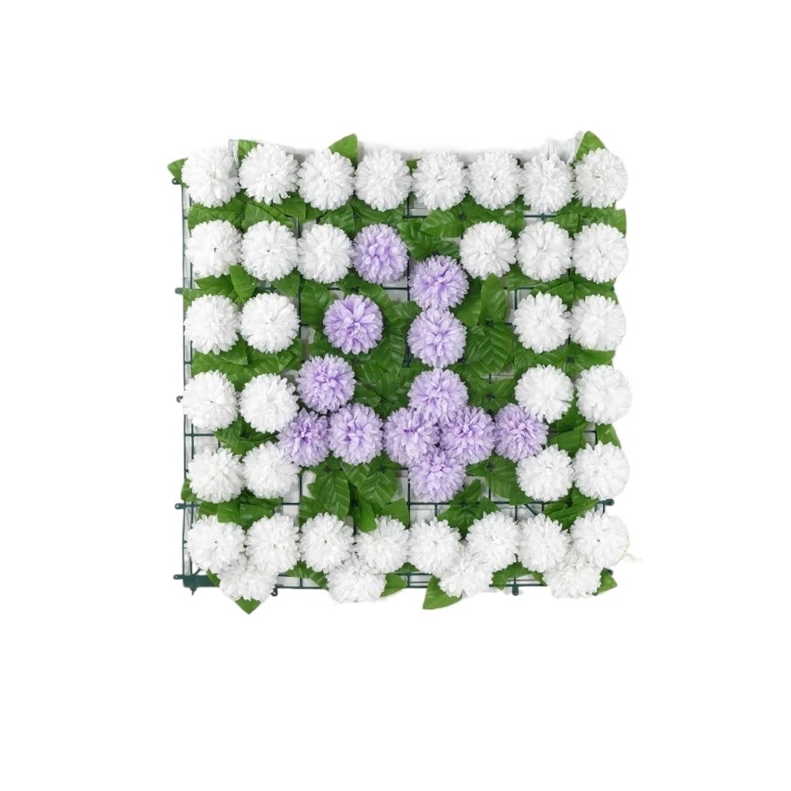Casetlong 1PC Artificial Flower Wall Outdoor Wedding Decoration Birthday Party Home Scene Arrangement(PURPLE)