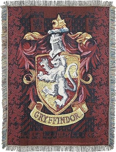 Northwest Woven Tapestry Manta, Forro Polar, Escudo Gryffindor, 48 x 60 Inches | Ya disponible en tu tienda friki favorita! En mundofriki.es!