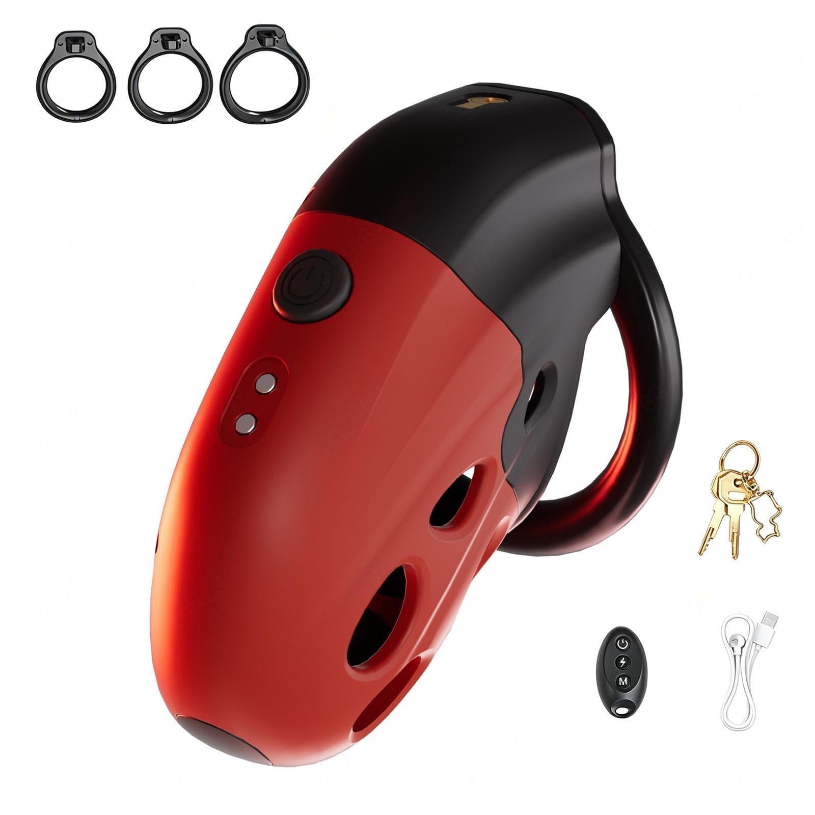 Cage De Chasteté Homme Vibrante Cage Chasteté Homme Électrique