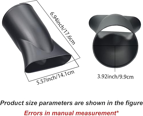 Miniatura 2 de Boquilla plana compatible con soplador de hojas inalámbrico RYOBI RY40408VNM de 40 voltios mejora el flujo de aire plano del soplador