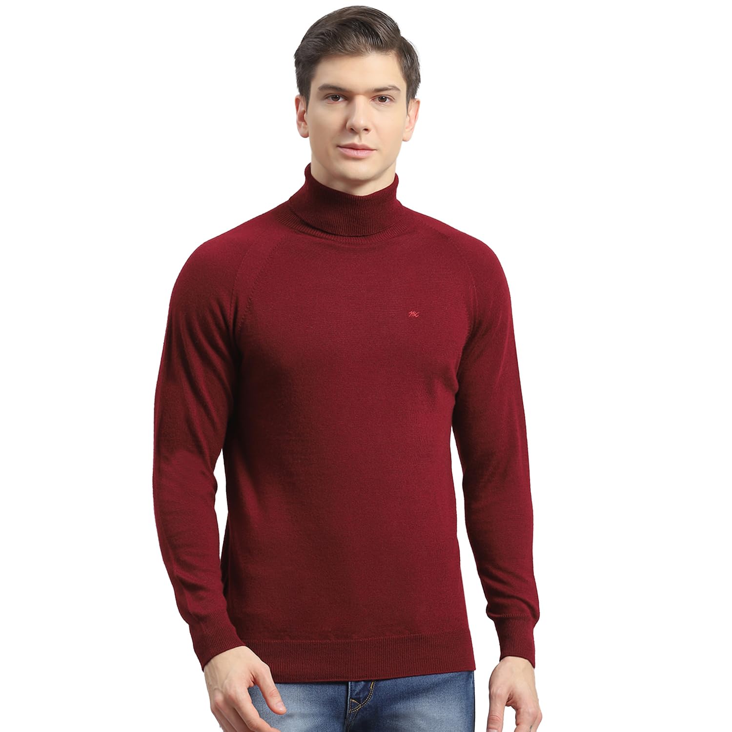 monte carlo Mens Solid Turtle Neck Full Sleeve Pullover (1230509HN)-picture-55