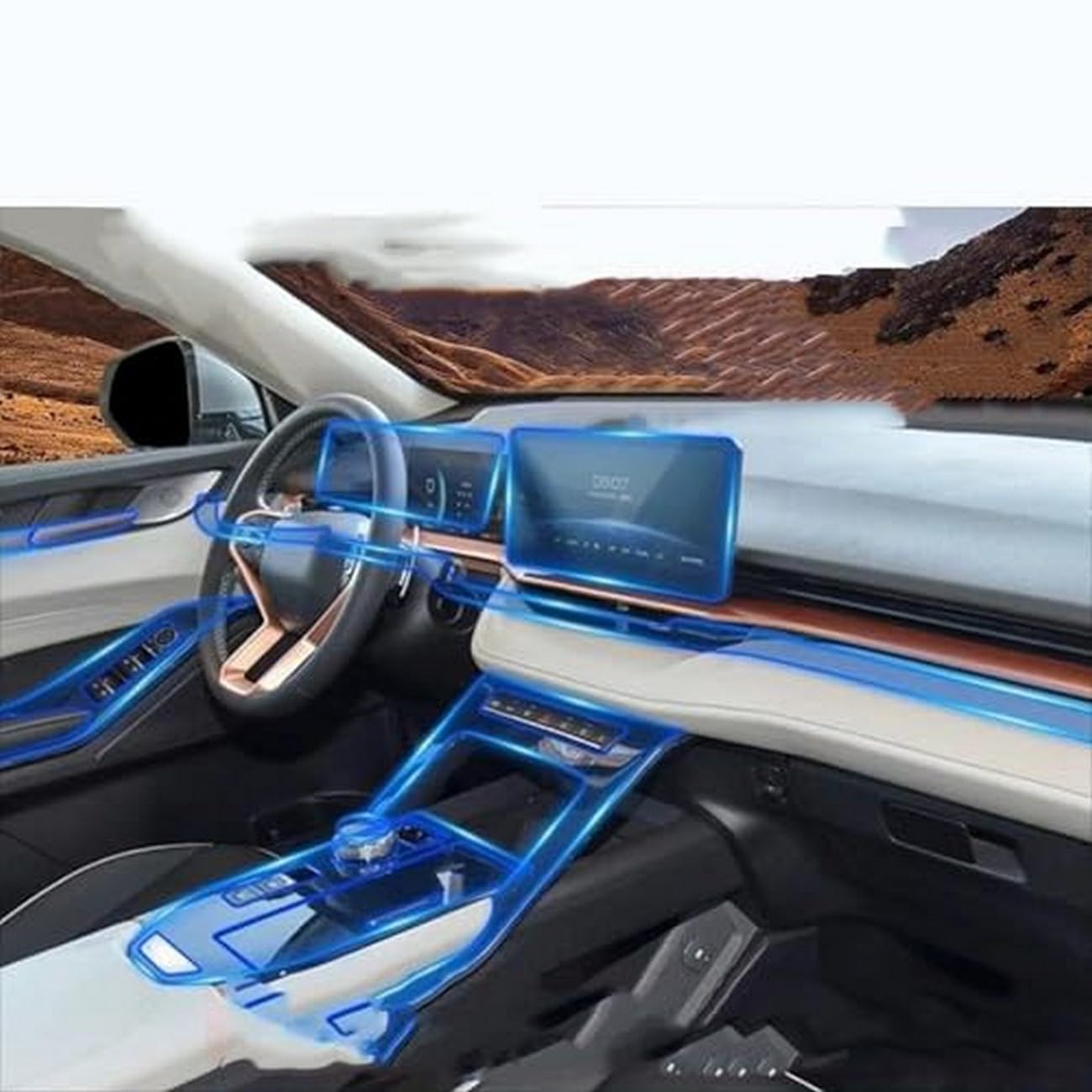 Película TPU para Haval H6 protector interior de alta transparencia para coche