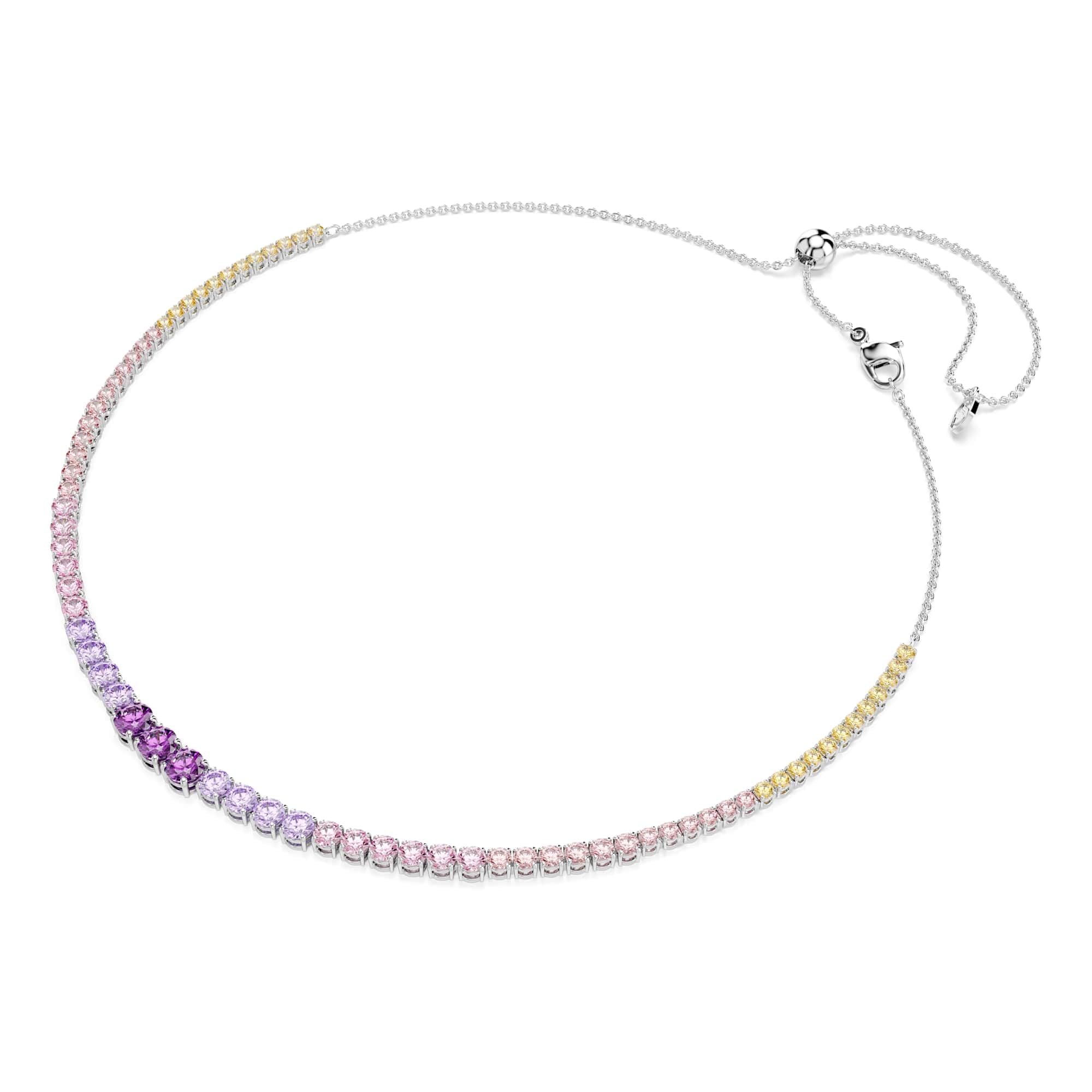 Swarovski Matrix Kolekcja, Gradient okrągłych szlifów, Wielokolorowy, Powlekany rodem