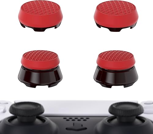 PlayVital Thumbs Pro ARMOR - Extensor de palanca de mando para controlador ps5, agarre para controlador ps5, 2 domos de elevación alta y 2 de