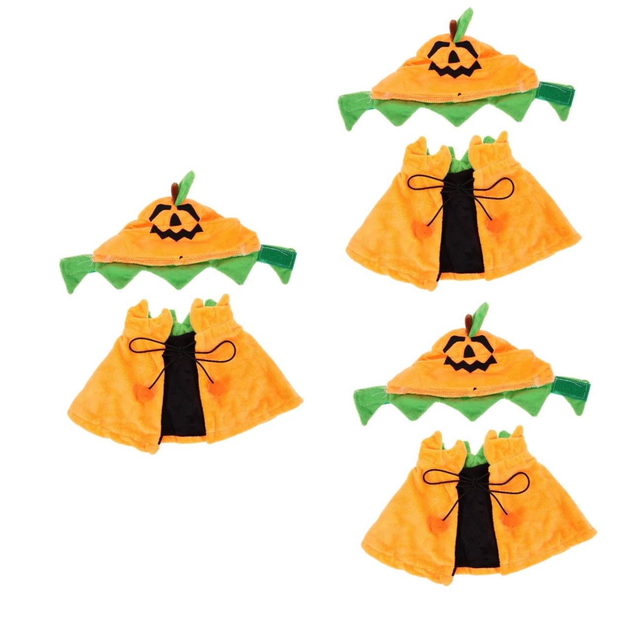 SUPVOX 3 Set Mantello Per Animali Domestici Abbigliamento Per Cani Di Halloween Costume Da Cucciolo Di Zucca Criniera Di Cane Costume Cosplay Per Animali Domestici Prop Peluche