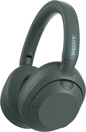 Sony ULT WEAR - Wireless Noise Cancelling Headphones, ULT POWER SOUND, Ultimate Deep Bass, Same Processor as WH-1000XM5, Clear Calls, 30hr Battery, IOS & Android - Forest Gray - 1