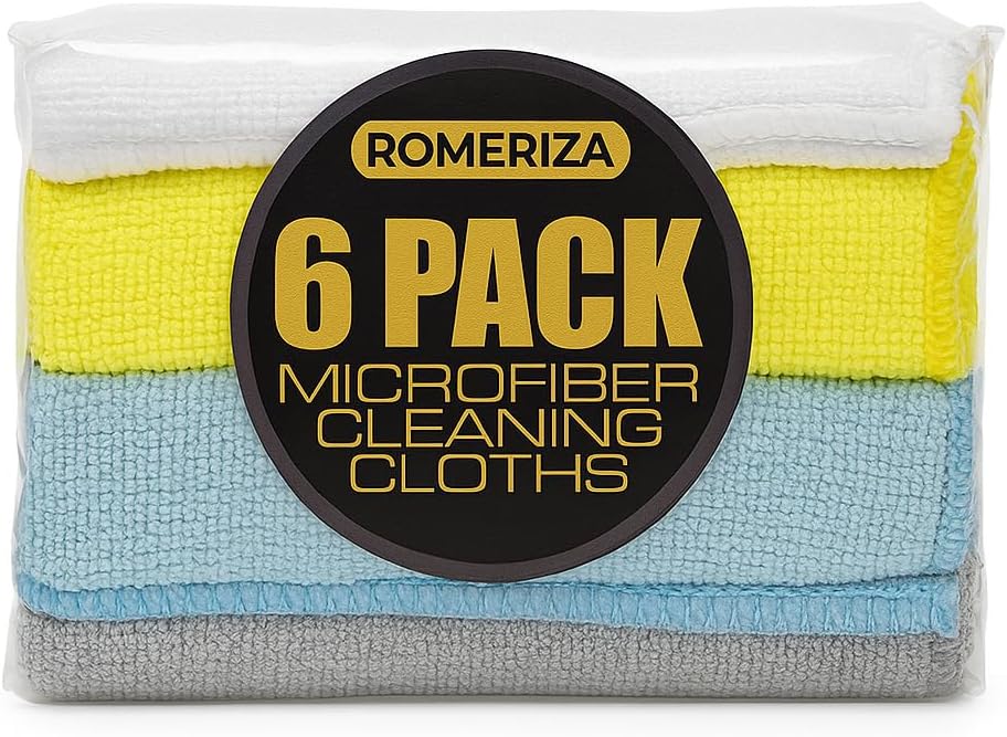 Multiple Color Microfiber Cleaning Cloth (Multiple, 6, Count, 1)