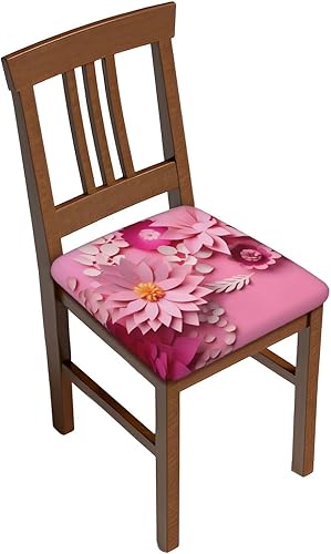 Miniatura 8 de Juego de 4 fundas de asiento extraíbles para silla de comedor, noche de Halloween, elásticas, para bodas, fiestas, fundas de cojín, calabazas, hojas