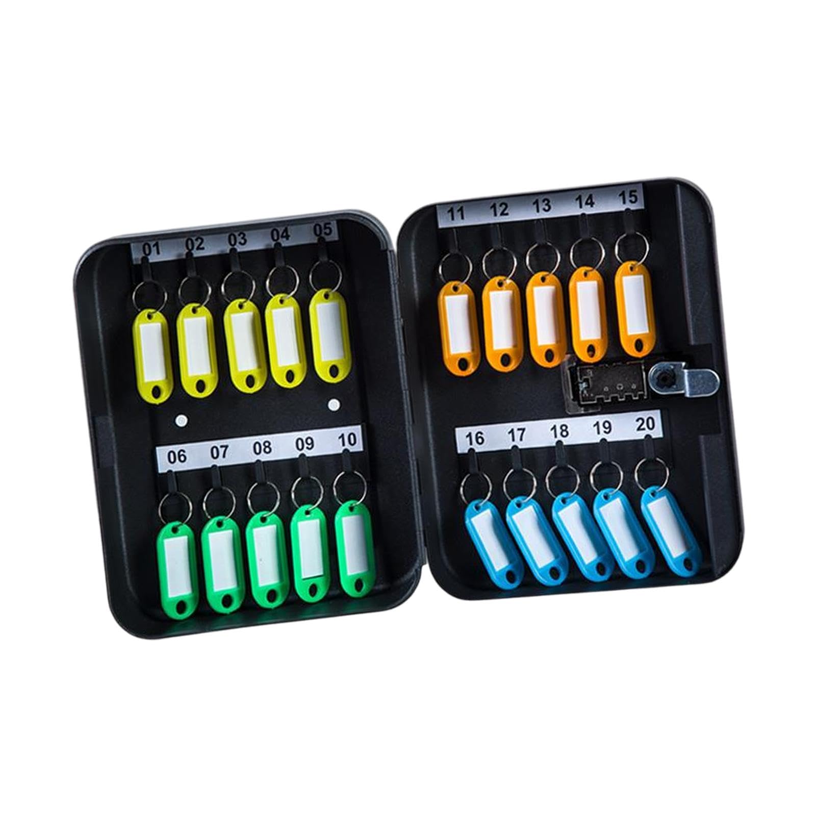 Merishopp Key Storage Lock Box with Code Key Cabinet Wall Mount Universal Professional 20 Key Cards|Lock Boxes|1x Key Box with Key Cards (Key Card Colors are Random)-image-7