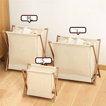 Amazon｜汚い洗濯物用かごX型二層服階層ストレージバスケット