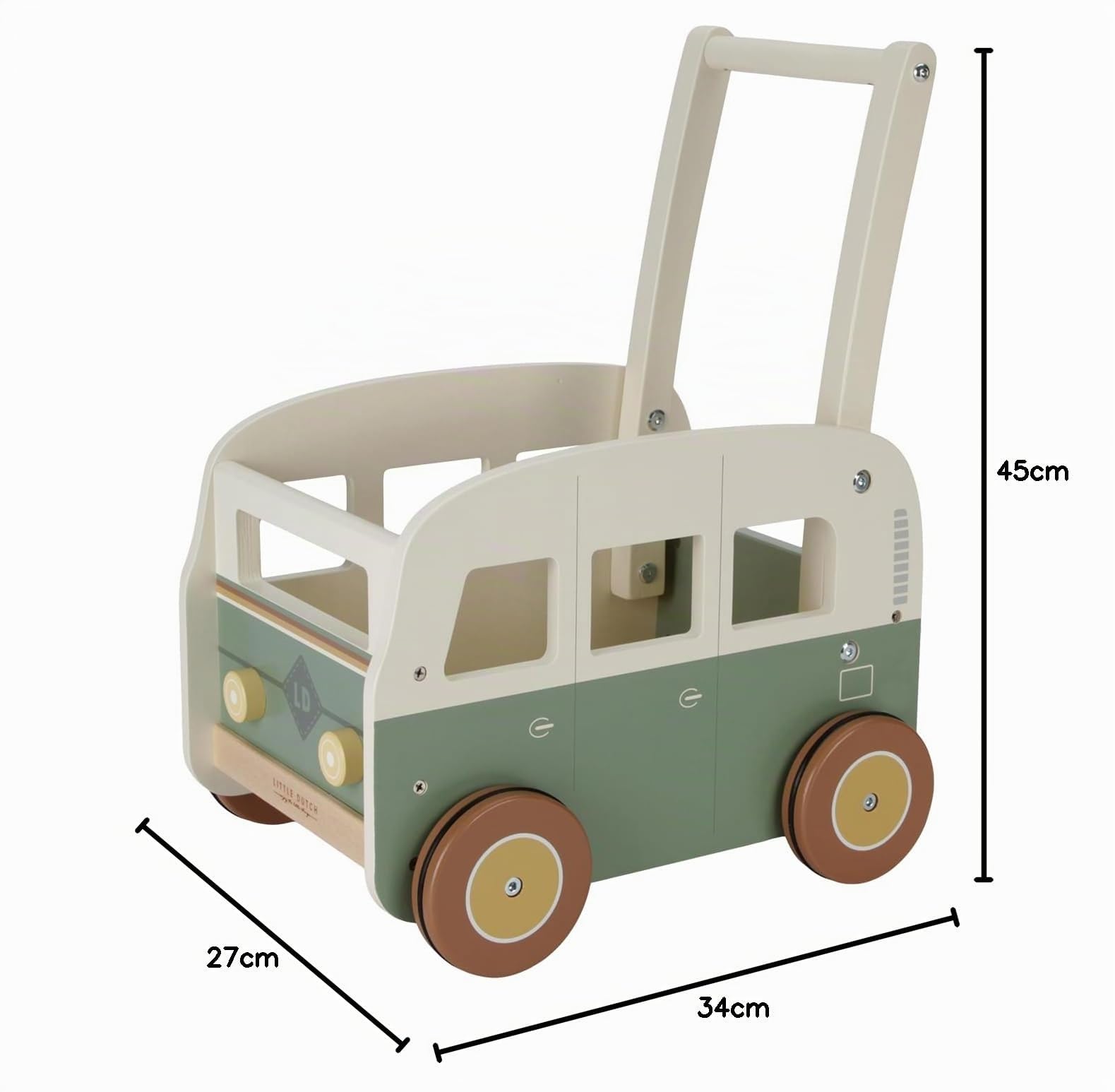 Little Dutch Carrito de Carreras Madera FSC 7126 - Vintage