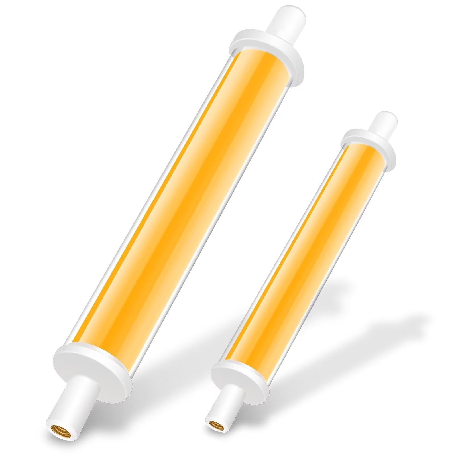Homesally Warm White 2Pcs Led R7s 118Mm 30W New Dimmable, Bulb R7s Led 118Mm Equivalent To 300W Halogen Lamp, Cob Led Linear Bulbs, No Flicker, Beam Illumination 360°,,118Mm 30W