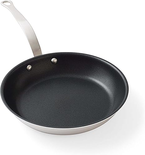 Miniatura 2 de Sardel Daniel Boulud Kitchen - Sartén antiadherente de 10 pulgadas, sartén de acero inoxidable de inspiración francesa, sartén antiadherente,