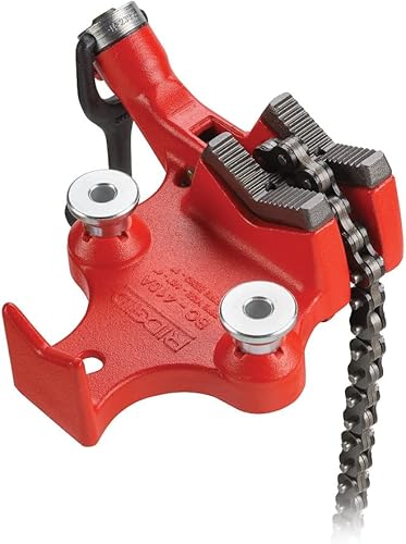 Miniatura 8 de RIDGID 40210 Modelo BC610 - Tornillo superior de tornillo de banco de cadena, tornillo de banco de 14 a 6 pulgadas, rojo, 11 x 11 x 7