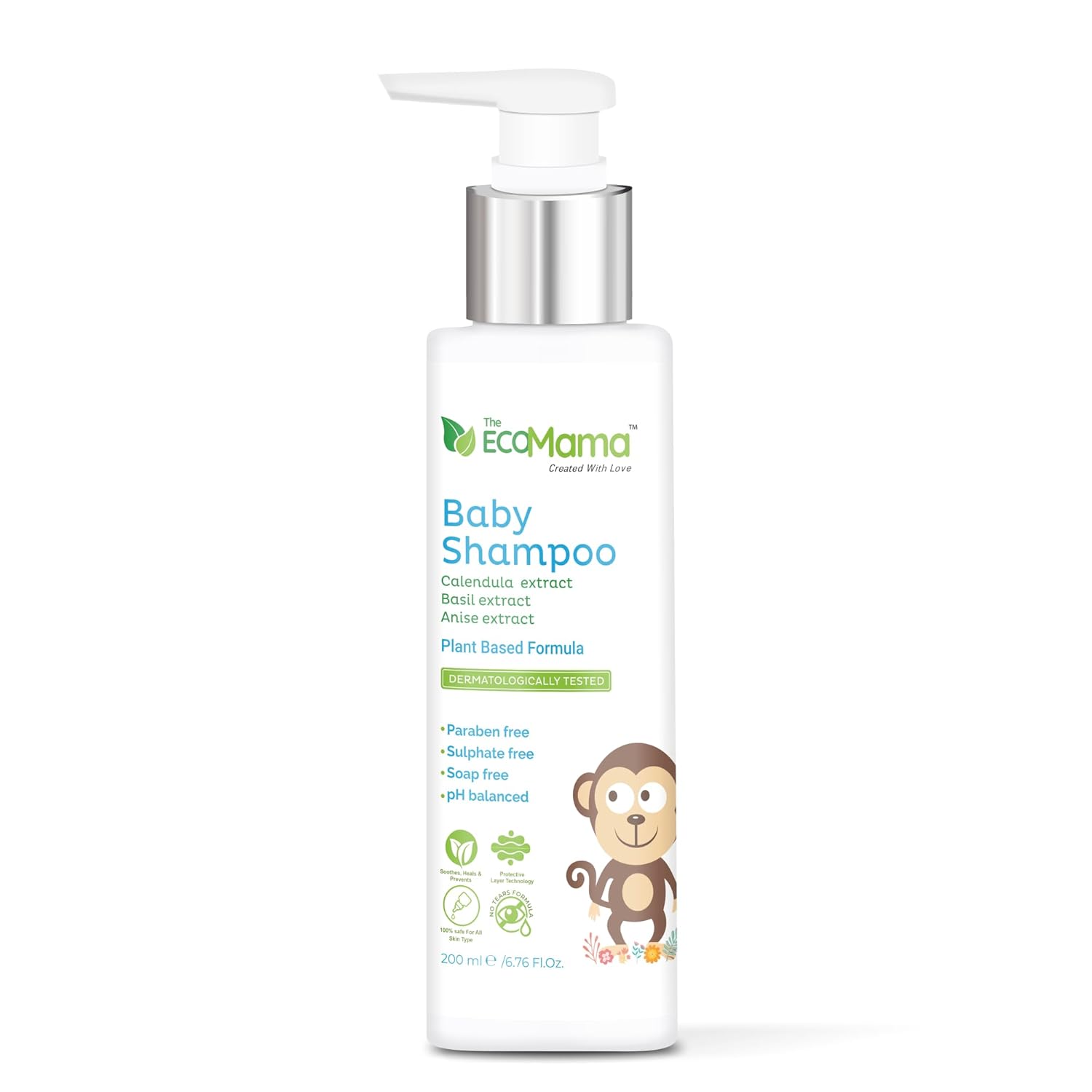 Buy The Eco Mama Gentle Cleansing Baby Shampoo (200 ML) Softly Cleans