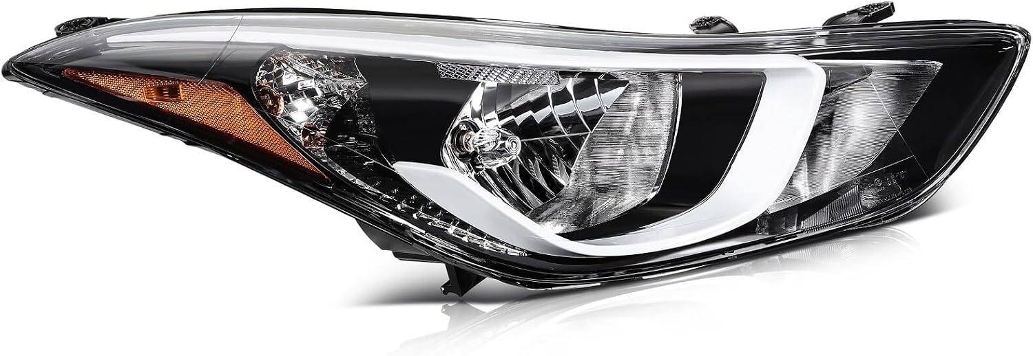 Headlight Assembly Fit for Hyundai for Elantra 2014-2016 Bulbs Are Included 92102-3Y500 921023Y500 HY2503187