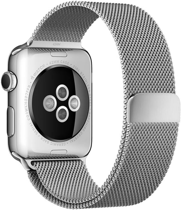 Apple Watch, 42 mm, GPS, Edelstahl Gehäuse, Silber mit Milanese-Armband,  Metall, 2015: Amazon.de: Elektronik \u0026 Foto