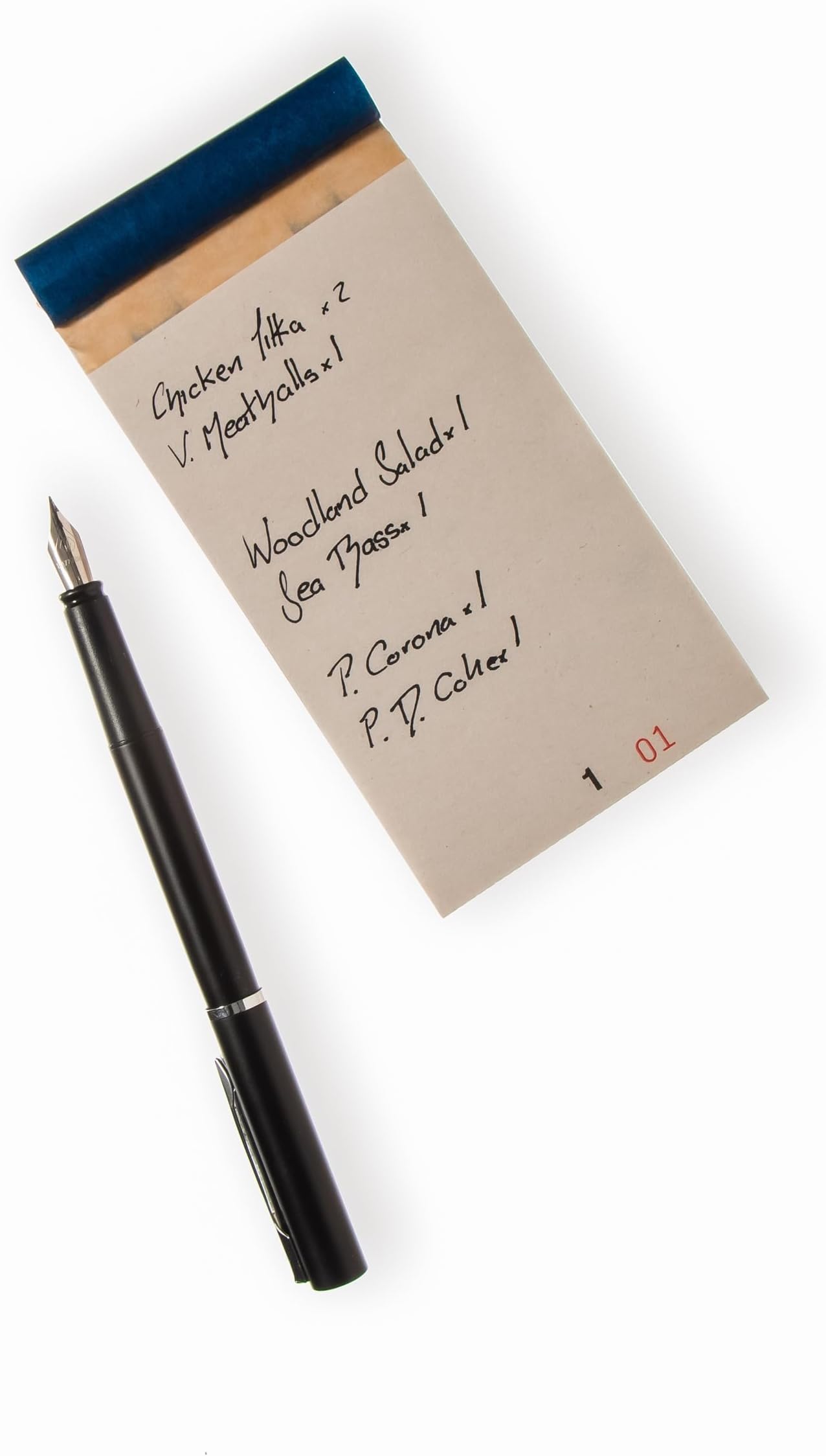 OrderPad® 10x Restaurant Order Pads with Duplicate Sheet - Standard Restaurant Ordering Pad For Takeaway, Business, Bar, Pubs, Duplicate Restaurant Check Pad Accessories, Numbered 1-50