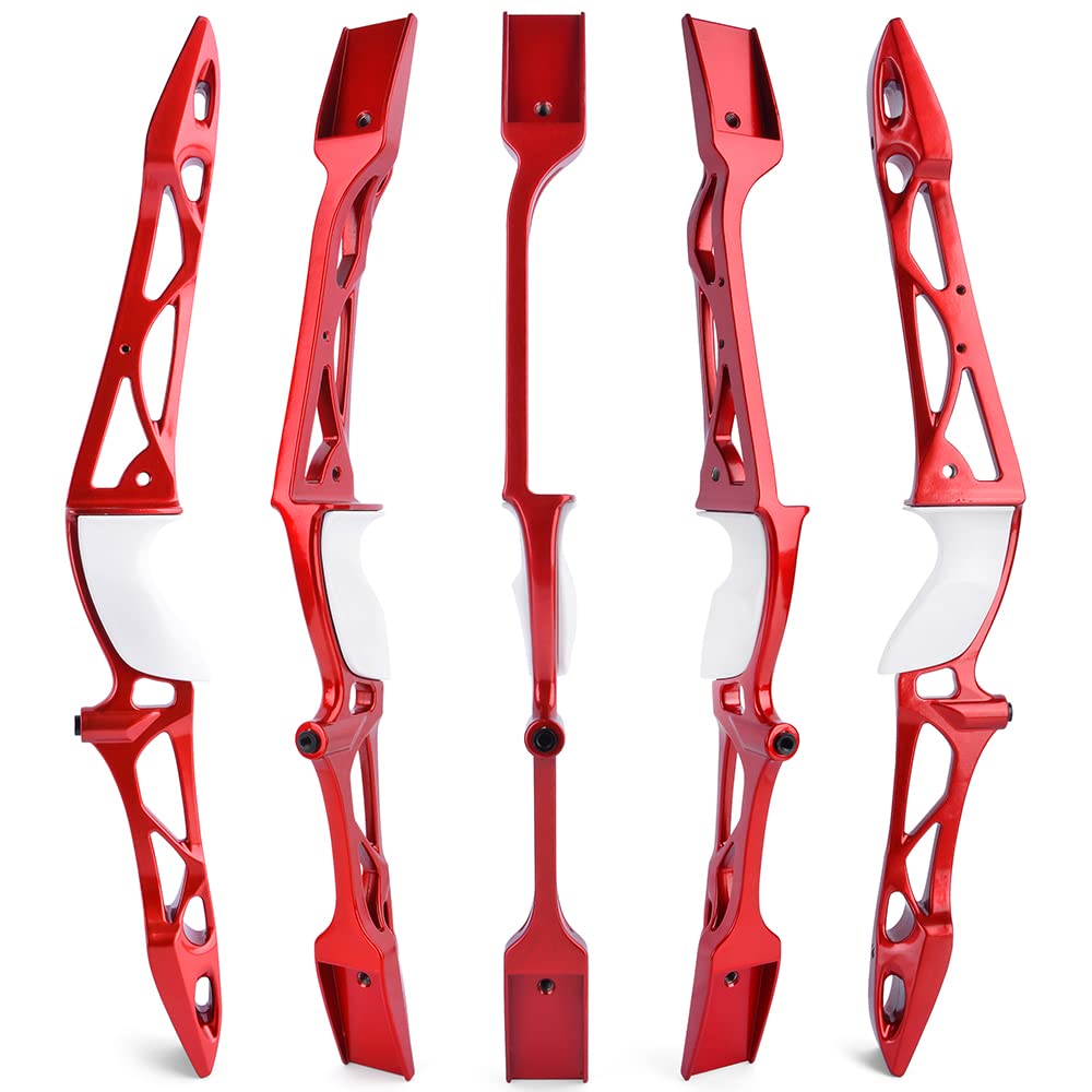 surwolf Takedown recurve bow limbs 66/68/70" Competition Recurve bowhandle for Beginners 12-40lbs Archery target recurvebow Longbow Sportbow (red, bowhandle)