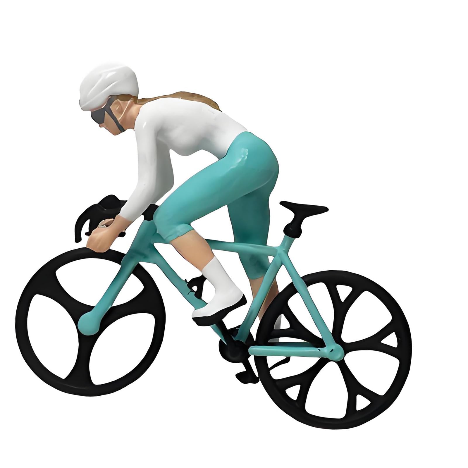 Hredyqw 1:64 Scale Cycling Figure Miniature Resin Model Decorative Figures Set Resin Texture for Home Decoration and