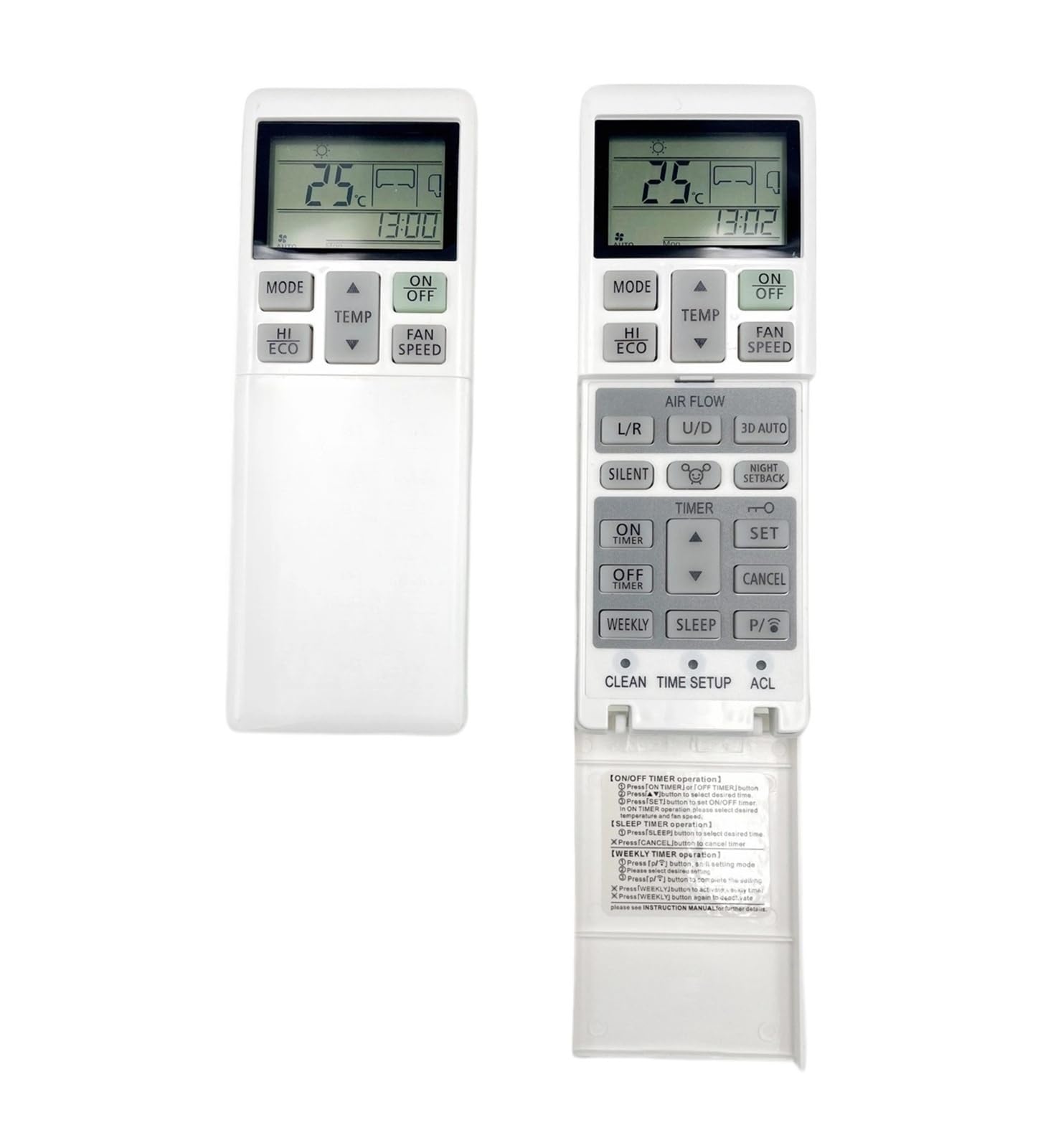 Telecomando di ricambio for climatizzatore RLA502A700B for condizionatore d'aria Mitsubishi, RLA502A700K RLA502A700S RLA502A701L RLA502A701R