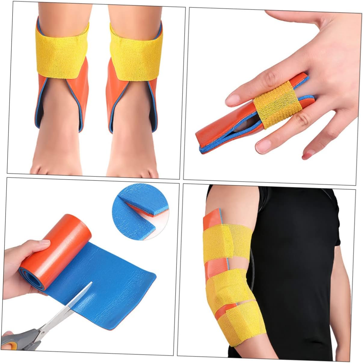 FRCOLOR 1roll Emergency First Aid Splint Kit Reusable Moldable Support for Arm Leg and Ankle Injuries Lightweight and Flexible Material for Outdoor Adventures and Trauma