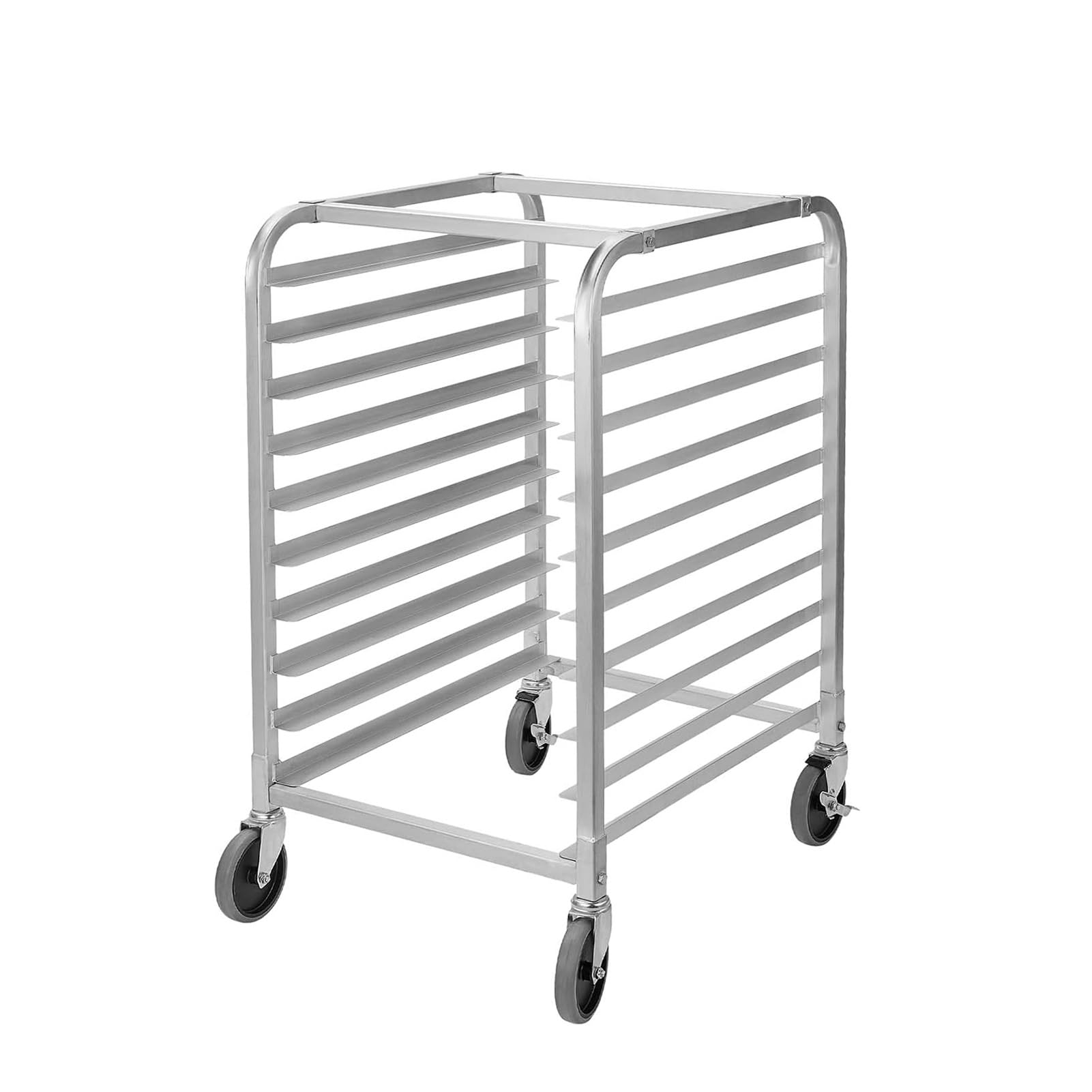 Brötchenblechgestell Mit Rollen, Gewerbliches Bäckereiregal Aus Aluminium Für Ganze Und Halbe Bleche, Bäckerkühlgestell, Für Küche, Restaurant, Cafeteria, Pizzeria, Hotel
