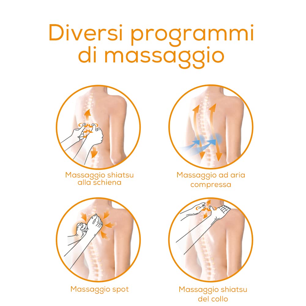 Beurer MG 320 – Coprisedile per Massaggio Shiatsu Benefico ad Aria Compressa e Riscaldamento Attivabile