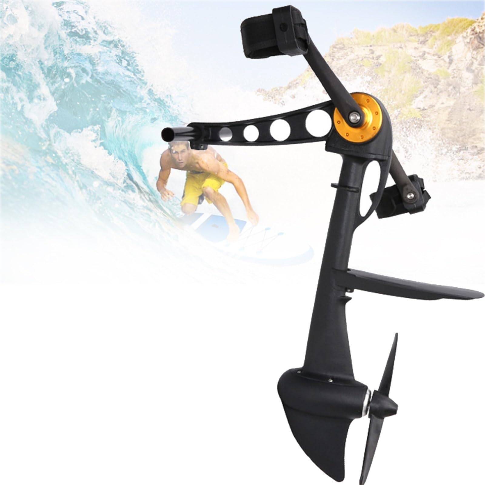 XARONF Motor de accionamiento de Pedal for Kayaks, Motor de Tabla de Remo Inflable for Kayaks compatibles Tabla de Remo Inflable for Pesca, Caza, Adultos y niños