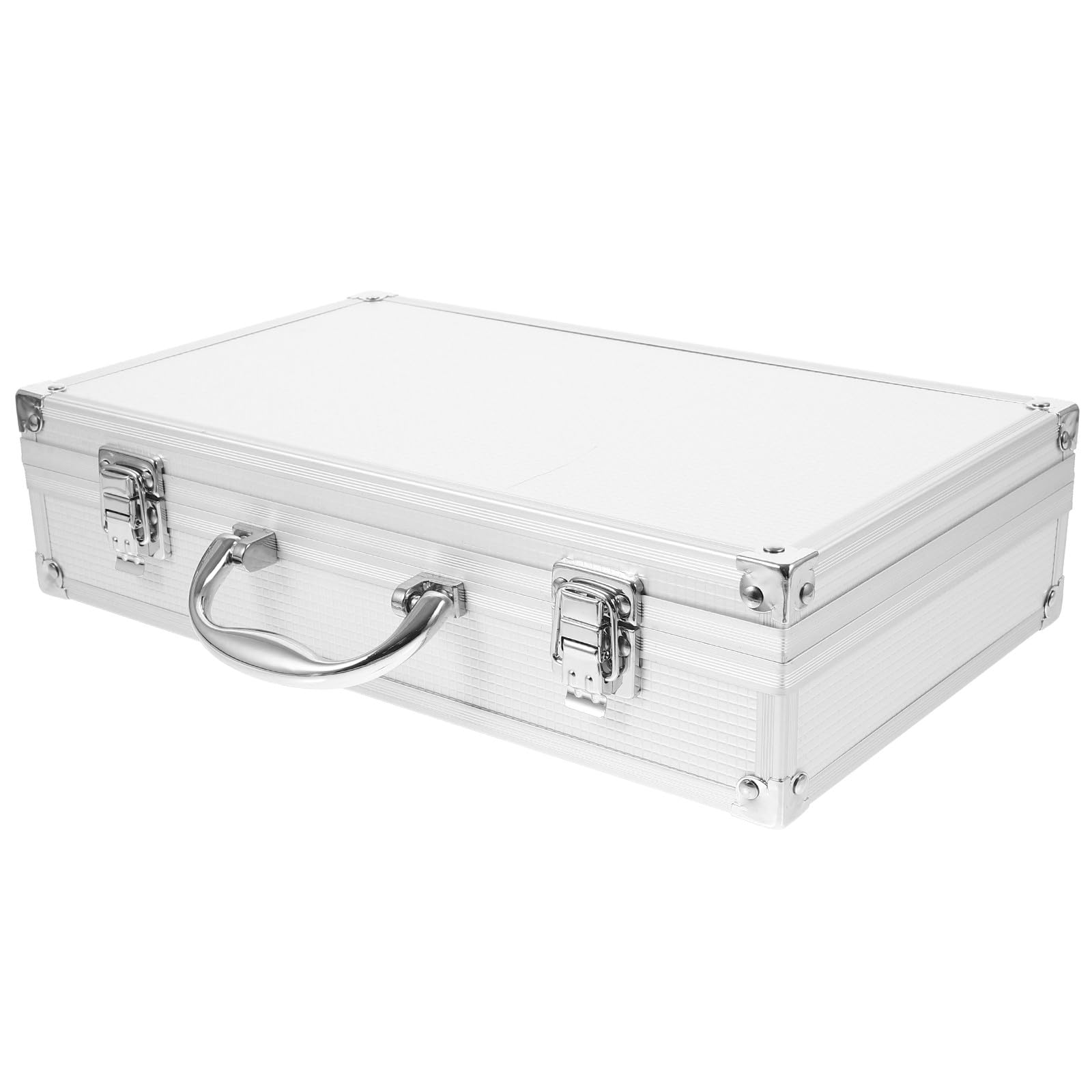PRETYZOOM Estuche de Transporte para Micrófono Inalámbrico 2 Unidades, Caja Protectora Portátil de Aluminio con Asa, Organizador Resistente para Viajes y Almacenamiento de Micrófonos