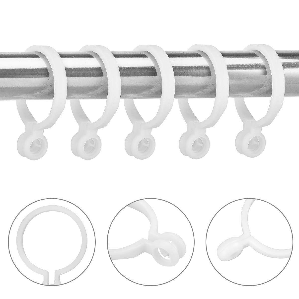 Amazon.co.jp: 【C.M.】 スライドリング カーテンリング 内径34mm