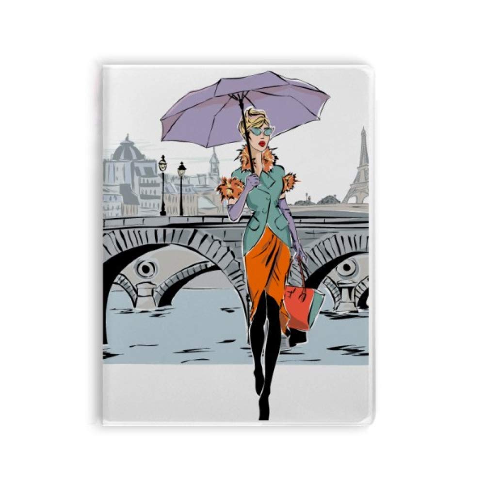 Carnet de notes Lady River Bridge couverture souple : cahier d'écriture léger