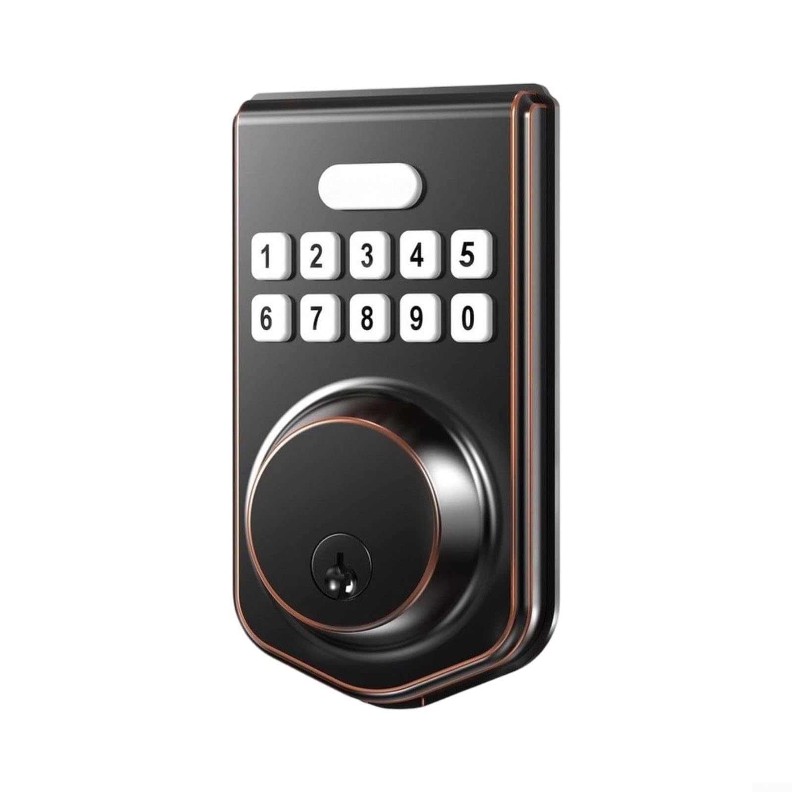 Cerradura electrónica para puerta con código, cerradura mecánica para puerta de aleación de aluminio, para dormitorio, apartamento para hotel y oficina (C)