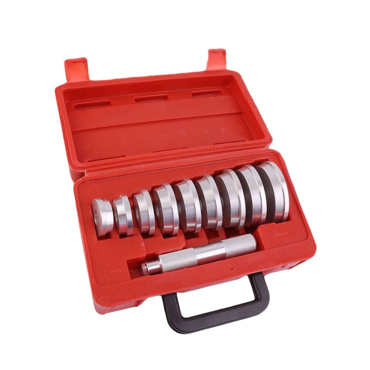 Cabilock 10-Piece Aluminum Bearing Removal Tool Axle Bushing Installer Kit Seal Driver for Wheel Easy to Use Knurled Grip