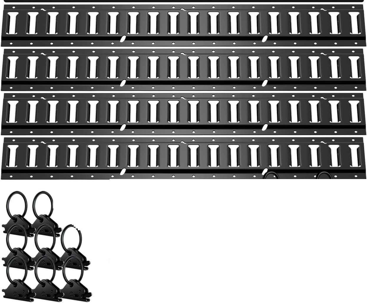 Sturdy Track Fixing Kit, 2 Ratchet Trailer Straps, Suitable for Box Vans
